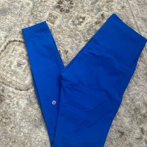 lululemon wunder train blue legging 25”